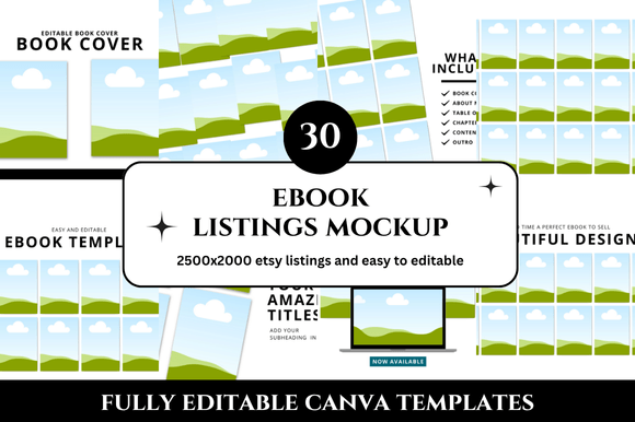 30 Ebook Etsy Listings Mockup: Elevate Your Digital Shop