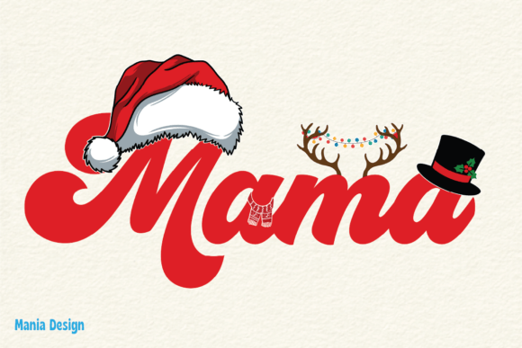 Bringing Festive Personality to Your Designs: The Mama Christmas PNG Reindeer Hat