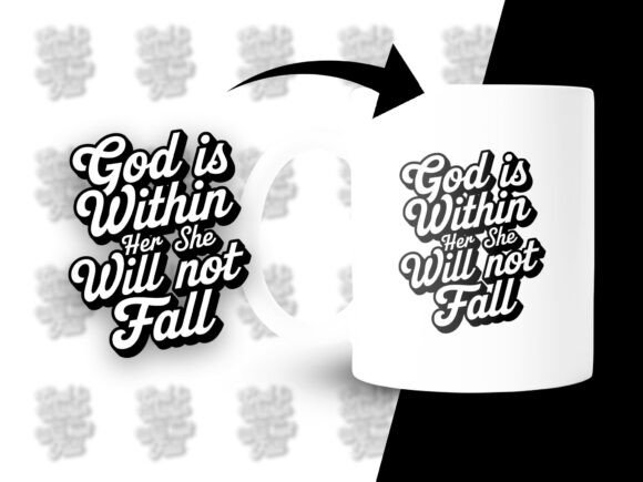 God is Within Her Bible PNG Design: Faith-Driven Creativity