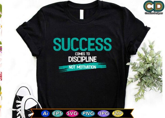 Success Comes To Discipline Not Motivation: A Font for Builders