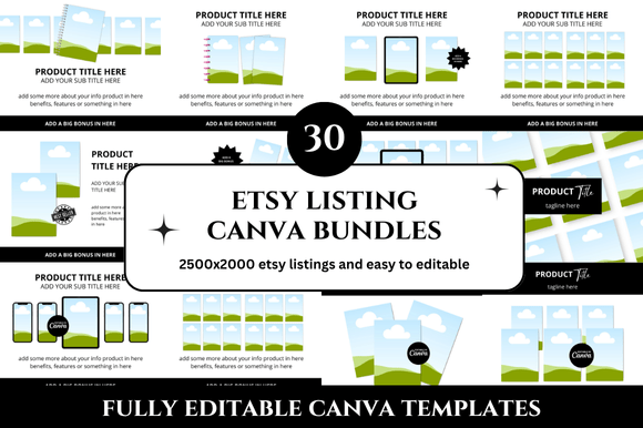 Transform Your Etsy Shop with 30 Listings Mockup Bundles