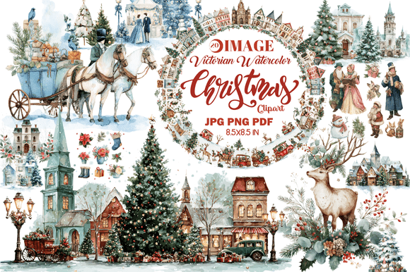 Victorian Watercolor Christmas Clipart: A Designer's Guide