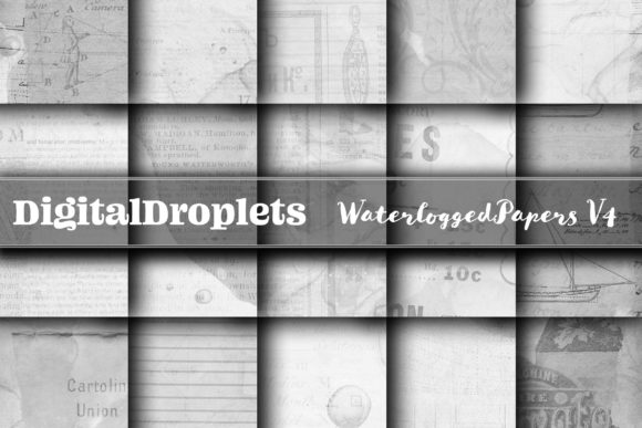 Waterlogged Papers Vol. 4: Vintage Texture for Modern Designs