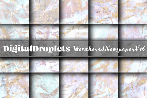 Weathered Newspaper Vol. 16: A Vintage Paper Collection for Crafters