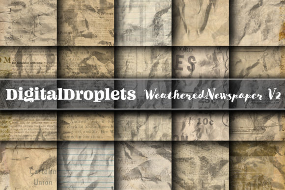 Weathered Newspaper Vol. 2: Vintage Paper Textures