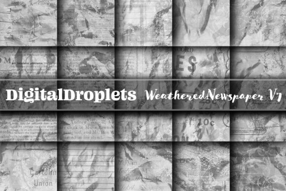 Weathered Newspaper Vol. 7: Vintage Texture Meets Digital Craft